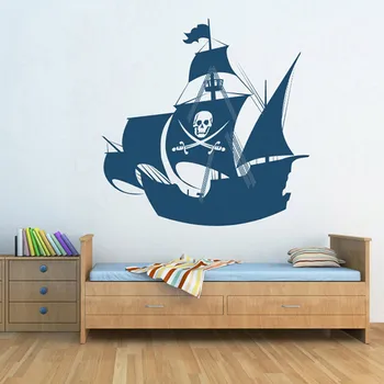 

Hot Sale Pirate Ship Wall Sticker for Kids Room Wall Sticker Children's Wall Decal Art Home Decor|sticker for kids room WL1426