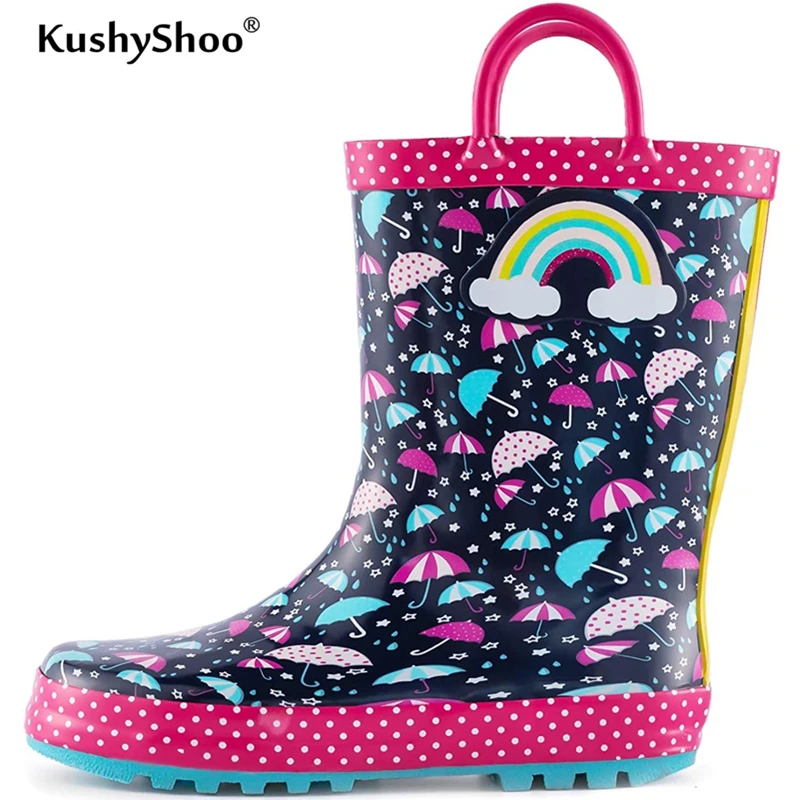 rainbow boots girl