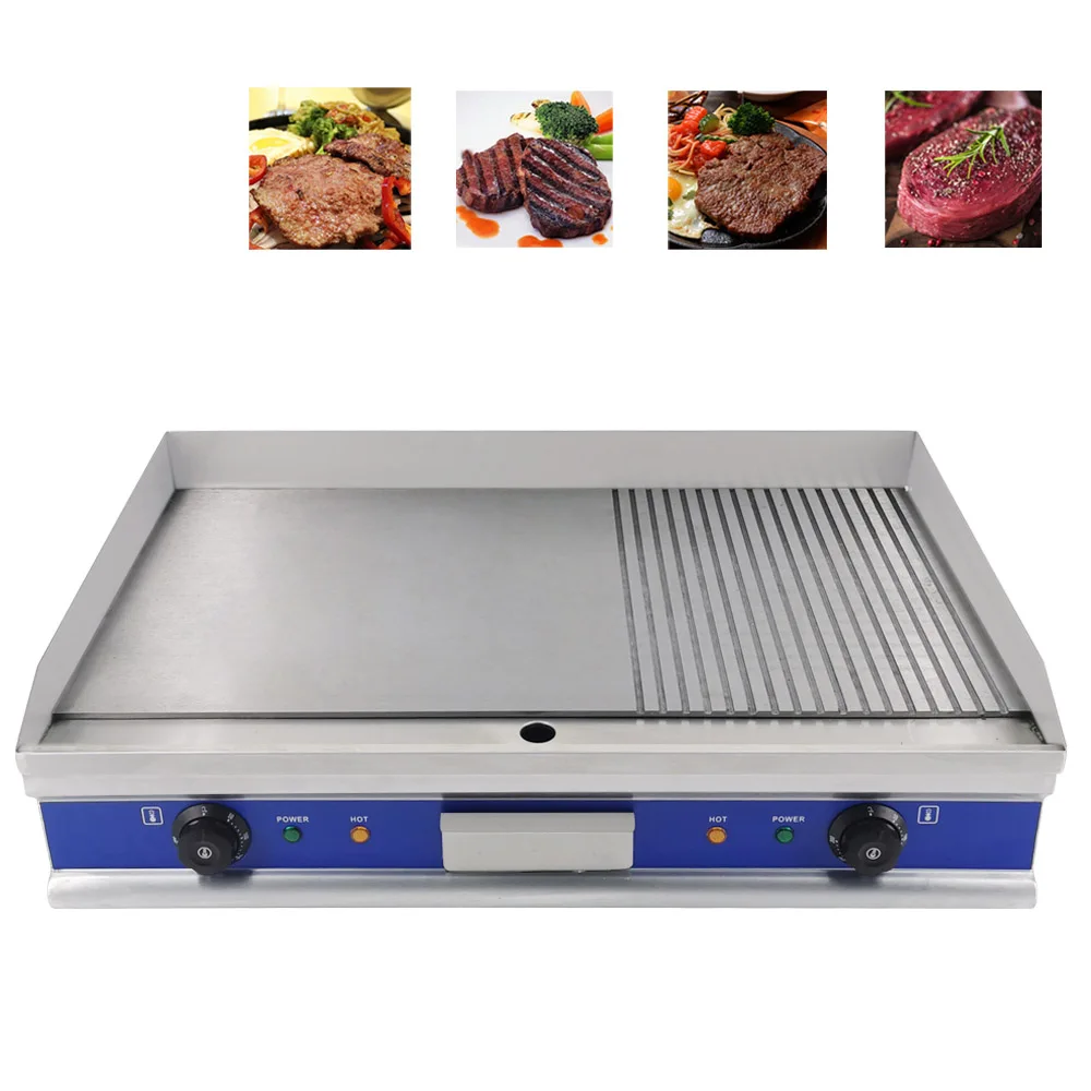 

4400W BBQ Grill Commercial Electric Griddles Restaurant Catering Teppanyaki Grill With Non-stick Hotplate Temperature Control