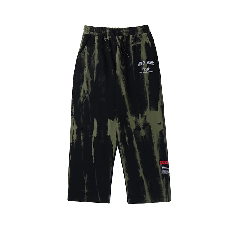 Tie Die Свободные повседневные Панталоны Hombre мужские s брюки уличная одежда для мужчин и женщин мешковатые спортивные брюки размера плюс мужские спортивные штаны - Цвет: Зеленый
