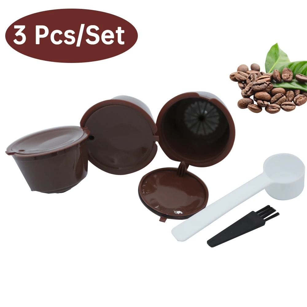 Filtro de cápsula reutilizable para cafetera Nescafé, soporte de taza de café rellenable, para Dolce Gusto, 3 uds.