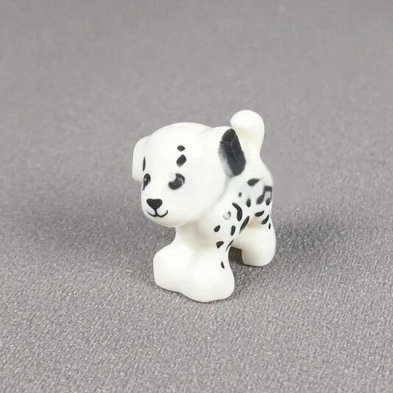 5Pcsset Animal Figures MOC Accessories Model Buidling Bricks Pet Dog Poodle Shepherd Building Blocks Kids DIY Toys (3)