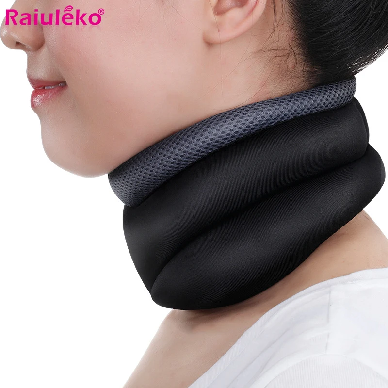 

Inflatable Cervical Neck Back Traction Device for Pain Relief Neck Head Stretcher Massage Pillow Electric Heating Neck Brace