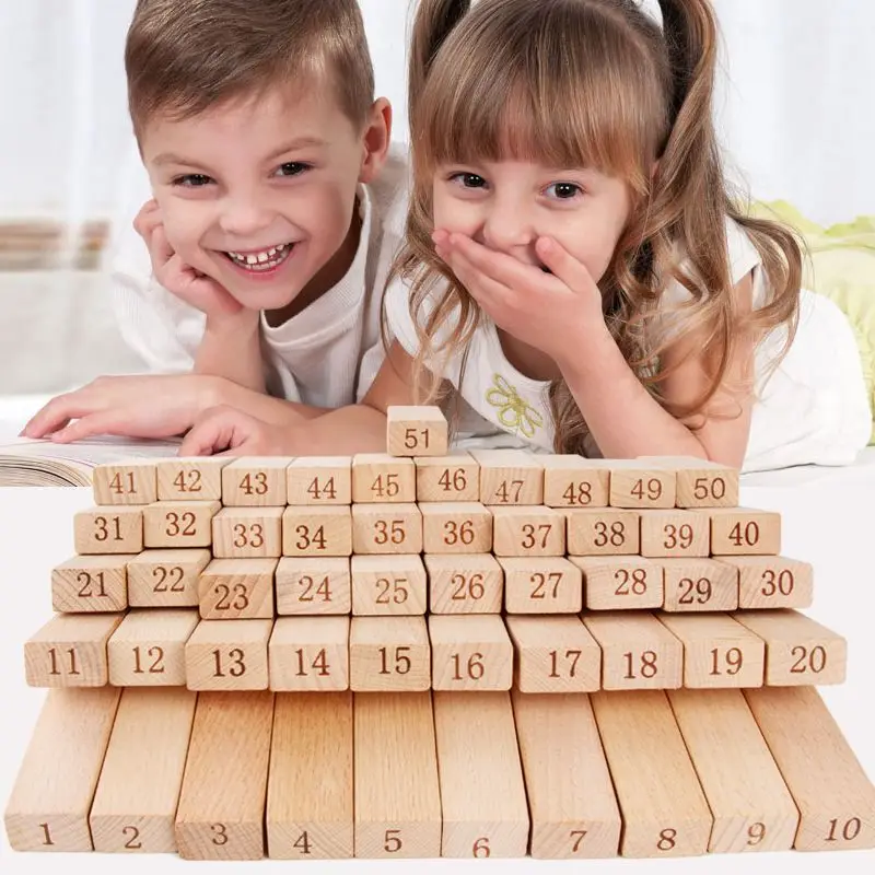 

Ohye Wood Color Building Blocks Bricks Pro Educational Stack-up Adult Children Tabletop Game Chouchoule Wooden Building Blocks