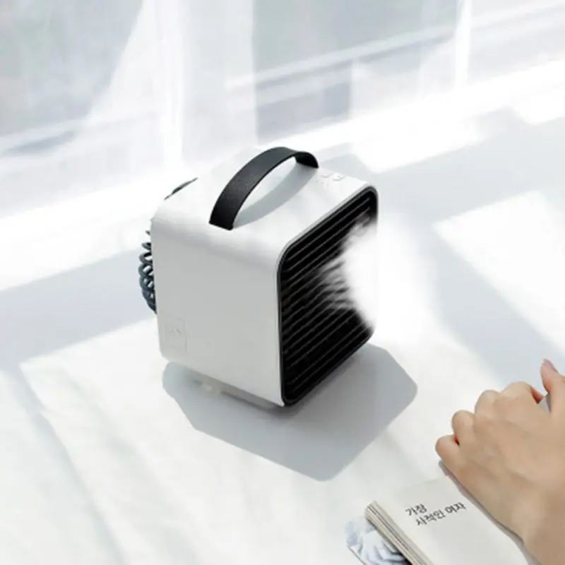 

Mini Air Conditioner Fans USB Portable Air Cooler Table Fan Humidifiers For Office Refrigerating