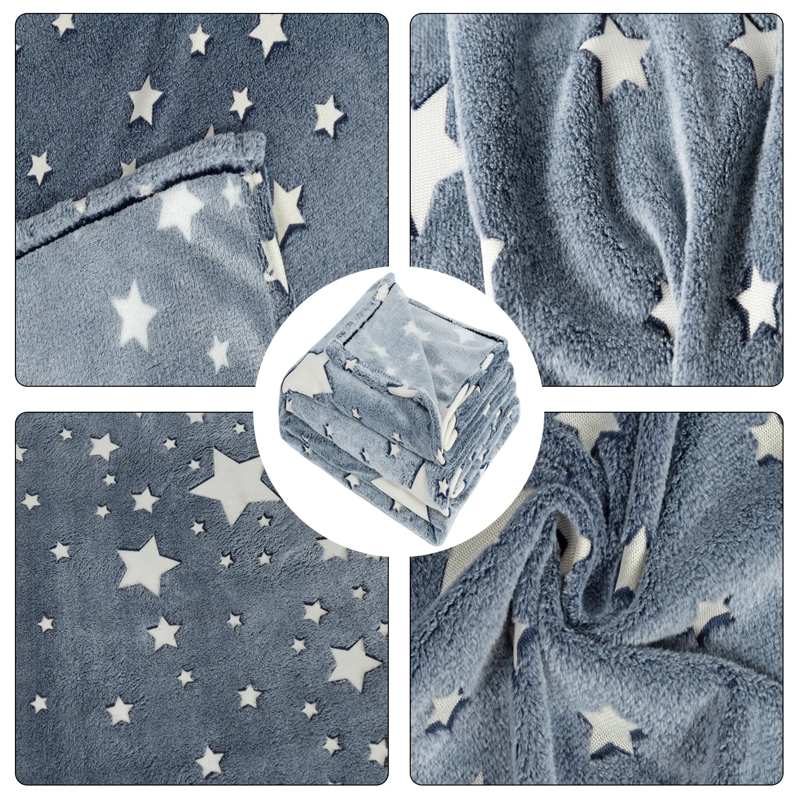 Christmas Gift Magic Blanket children luminous glow fluorescent corals top cloth flannel Blanke Glow Blanket New
