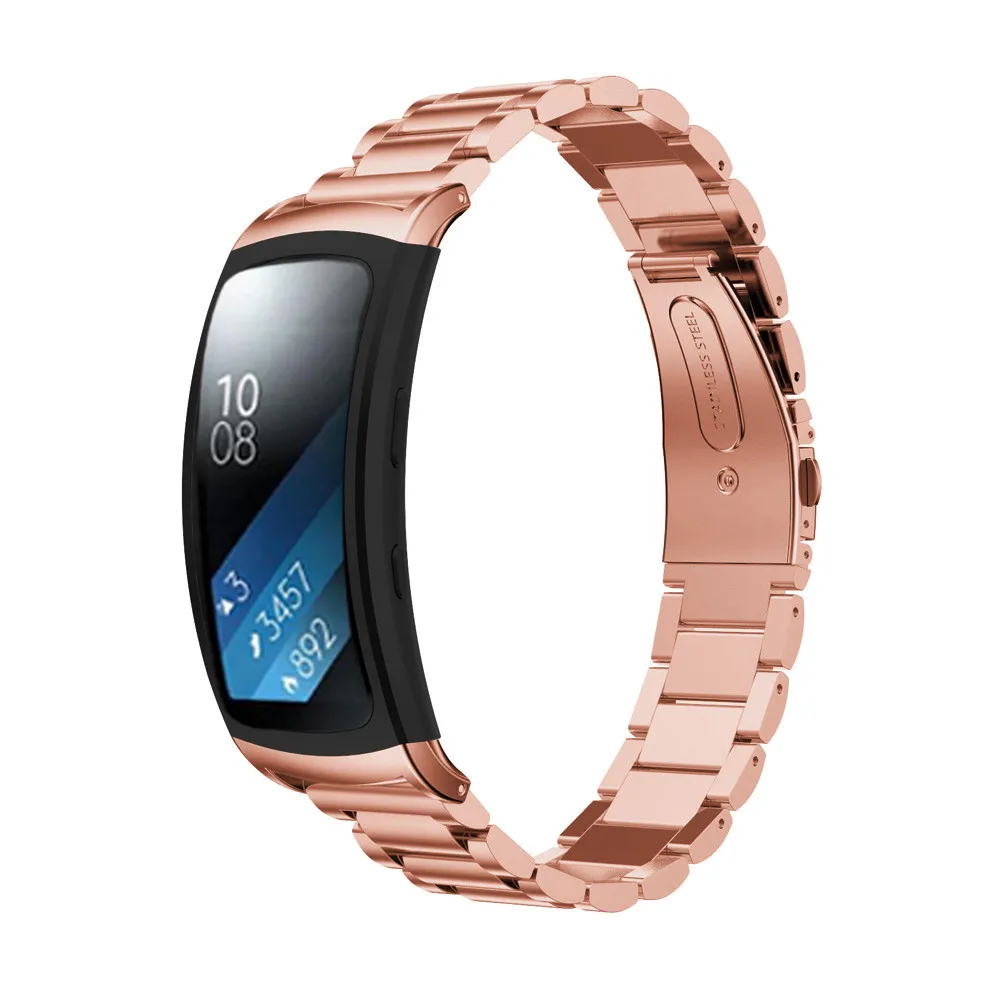 Ремешок для samsung gear Fit 2 часы ремешок 2019 браслет из нержавеющей стали смарт