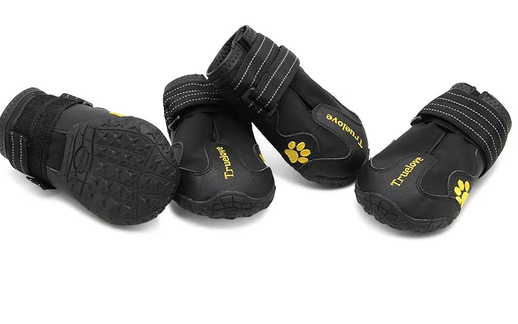 Truelove Обувь для собак теплая зимняя дышащая мягкая прочная водонепроницаемая Светоотражающая Обувь для собак большой маленький спортивный продукт для домашних животных TLS3961