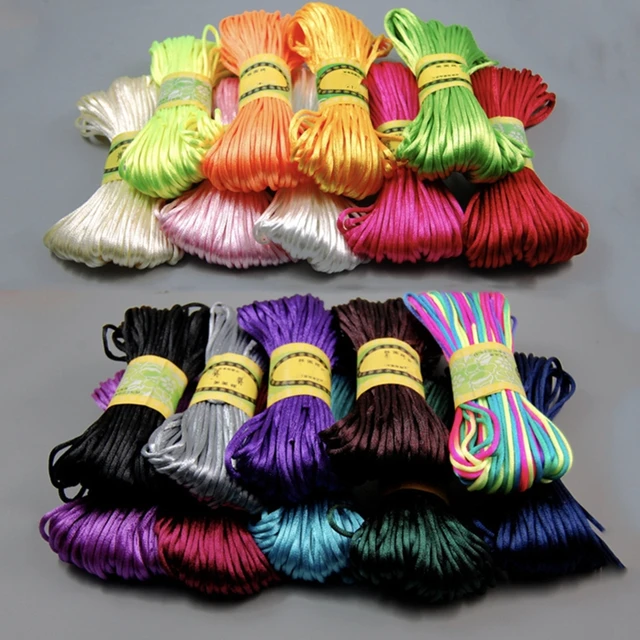 40 Meters Nylon Chinese Satin Silk Knot Cord 2mm RATTAIL Thread