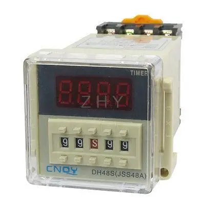 

DH48S-2ZH Power on Time Delay Relay 8-Pin DPDT 0.01S-99H99M AC/DC12V w Socket