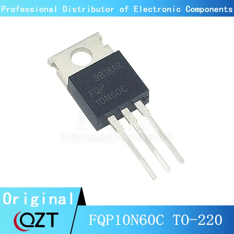 10pcs/lot FQP10N60C TO220 10N60 10N60C FQP10N60 TO-220 chip New spot