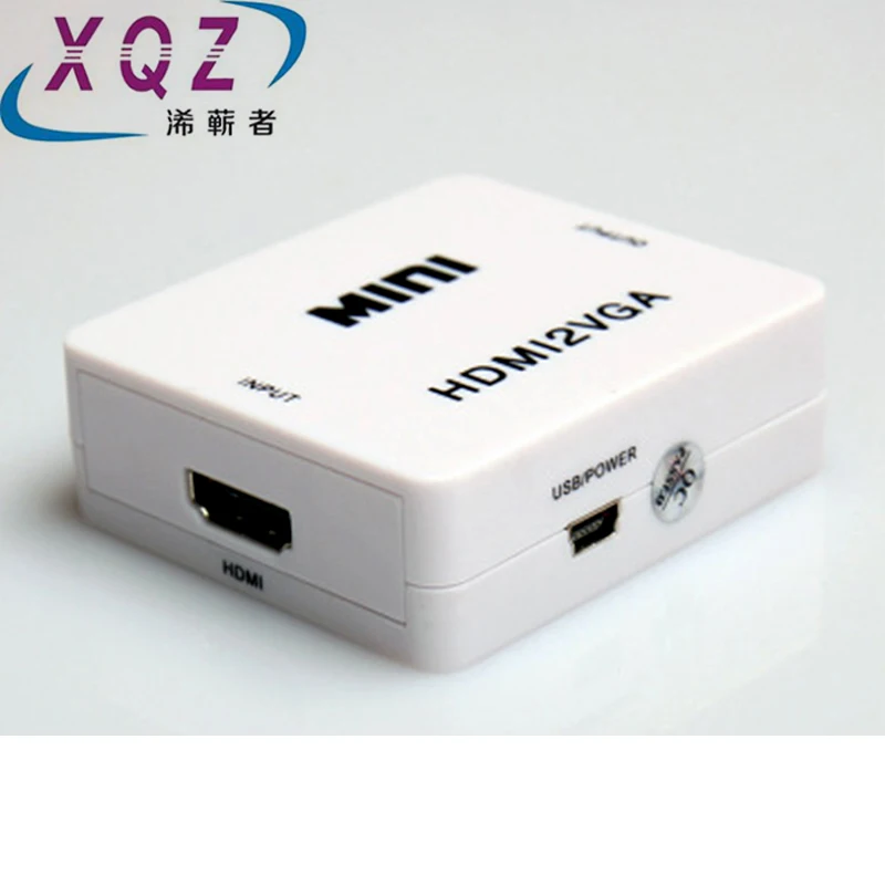 Преобразователь HDMI в VGA переходник с на гнездом гнездо чипсетом HDMI2VGA и зарядкой