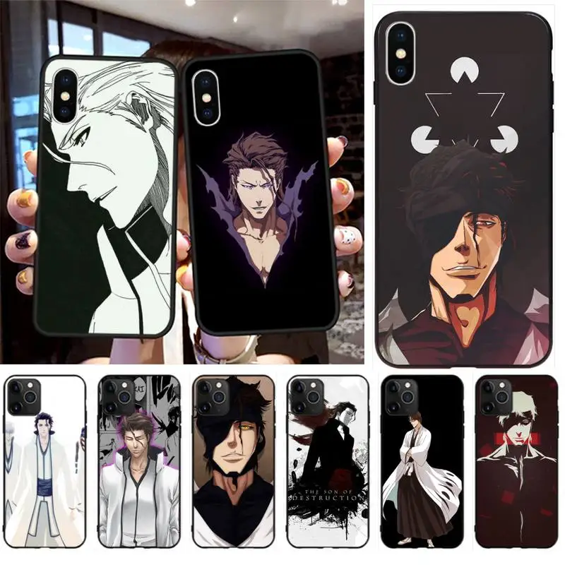 Аниме отбеливатель Aizen Sousuke черный корпус телефона для iPhone 11 pro XS MAX 8 7 6 6S Plus X 5S SE 2020