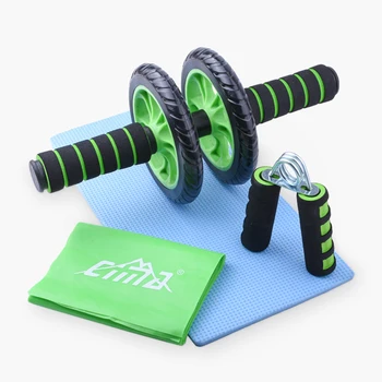 

Wheel Roller Fitness Set Push Up Bar Jump Rope Abdominal Gym Brand new