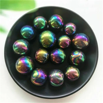 

NEw products Rainbow aura sphere quartz crystal ball healing stones for gifts