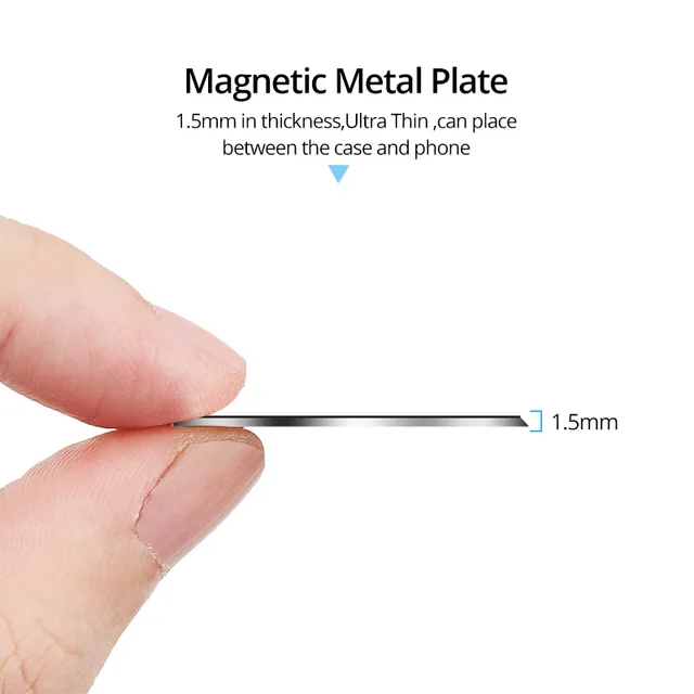 ANMONE Metal Plate For Magnetic Car Phone Holder Magnet Stand Iron Sheet Disk Sticker For Magnetic Mobile Phone Holder Mount - Image 4