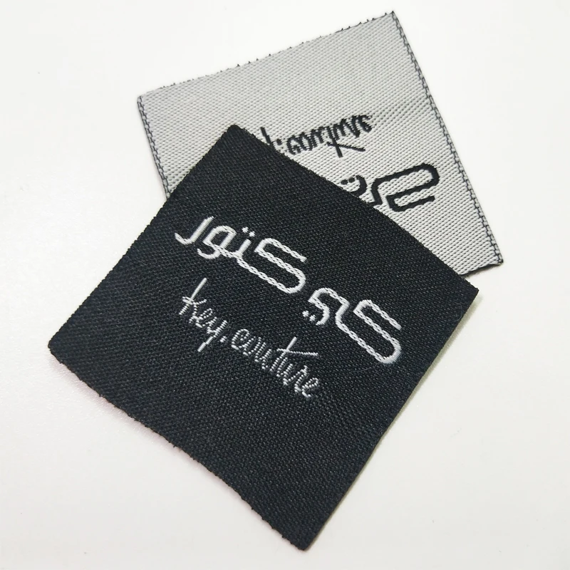 FreeShippingGarmentWewingSuppliersOEMLogoSmallOrderComputerAcceptedCustomWovenLabelsPrivateLabelClothingTags500PCS/лот|custom woven labels|woven