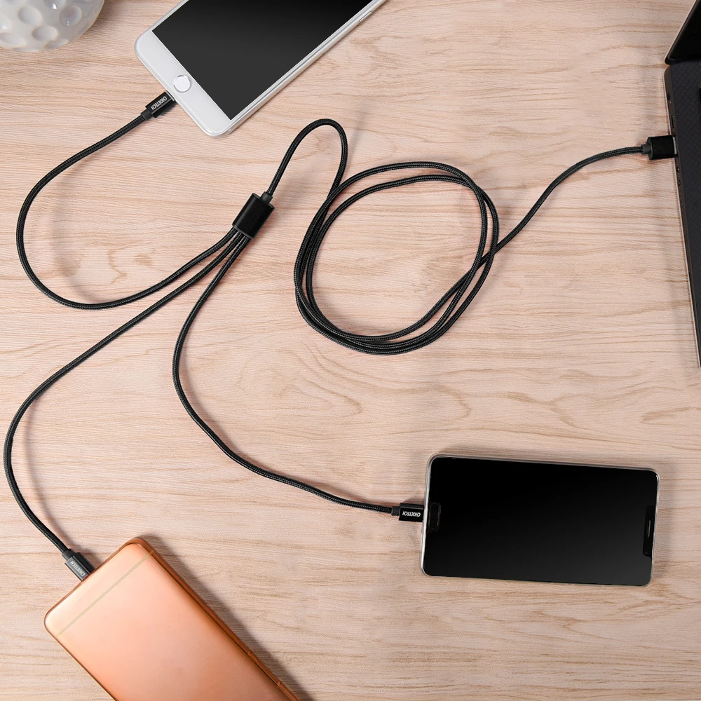 CHOETECH 3 в 1 Micro USB кабель для Android usb type C кабели для мобильных телефонов samsung S9 USB кабель для iPhone 11 Pro XS X 8 7 6