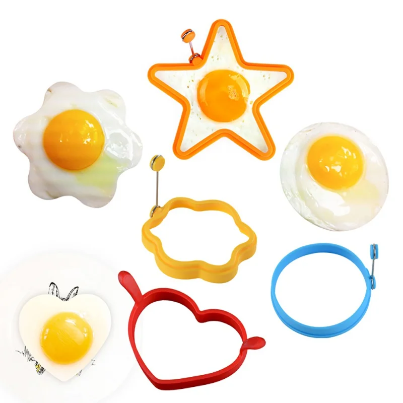 Силиконовая, для яичницы яичный блин кольцо омлет, форма для жарки яиц в виде круглый формирователь форма для яичницы Пособия по кулинарии сковорода для завтрака микроволновая печь Кухня - Цвет: 2