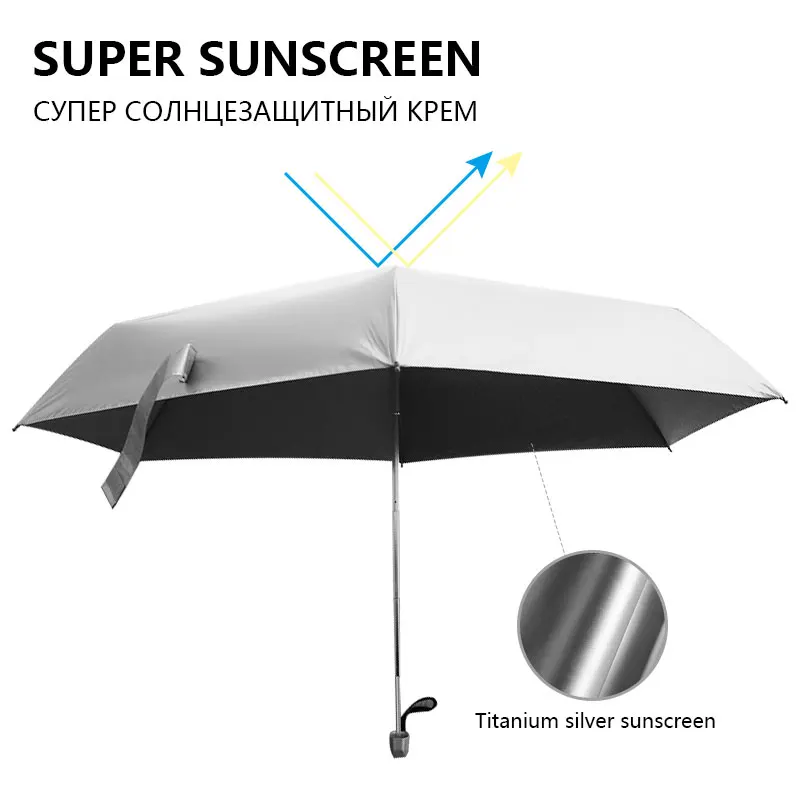 OLYCAT бренд мини-зонтик дождь для женщин и мужчин солнцезащитный зонтик с защитой от ультрафиолета дети портативный 5 складной ветрозащитный бизнес женский зонтик