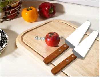 

50pcs/sets Hot Stainless Steel Cake Shovel Lifter Pizza Cutter Knife Shovel Blade Baking Pastry Tools Free Shipping