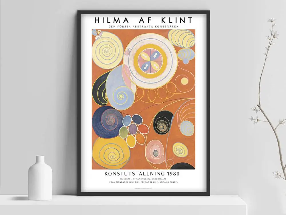 Hilma af Klint плакат печати абстрактная живопись шведский искусство в скандинавском