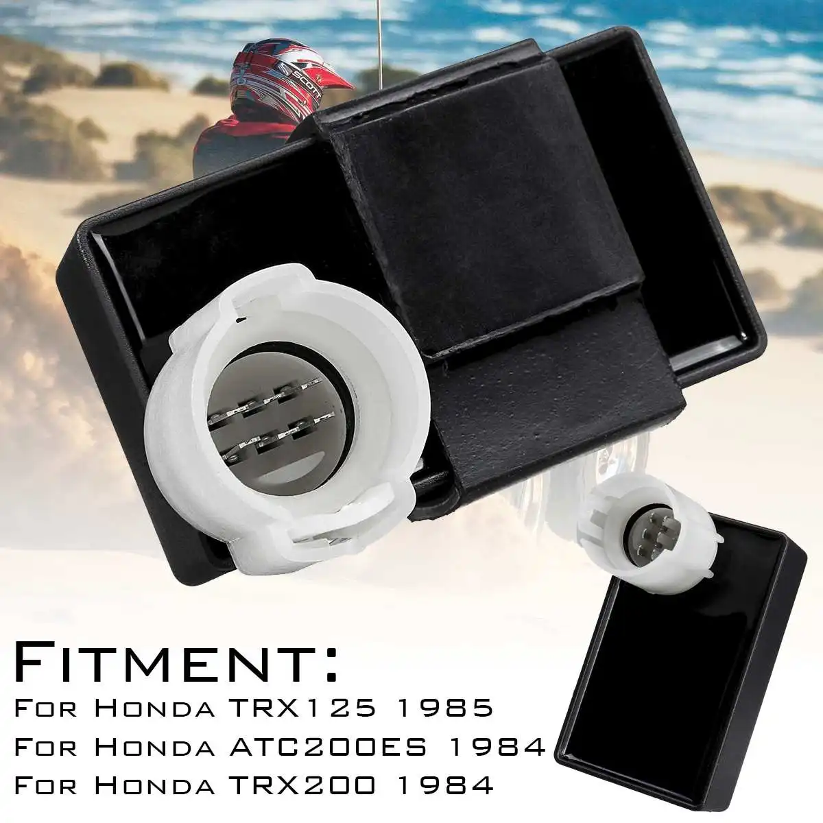 Мотоцикл черный Замена CDI Коробка для Honda TRX125 1985/ATC200ES 1984/TRX200 1984 ATV части аксессуары