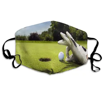 

Face Mask Sport Golf Ball Amazing Cycling Half Face Earloop Ski Mask For Men