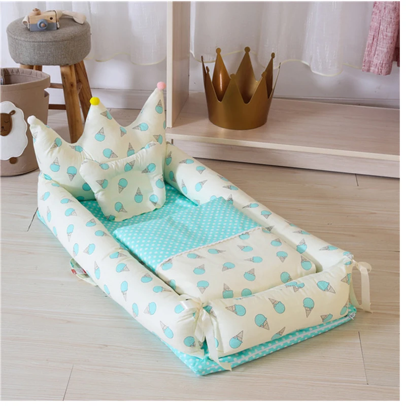 

Folding Baby Nest Travel Bed Crib Newborns Cots Sleep Nest Infant Cradle Bed Baby Cuna Portable Baby Nest