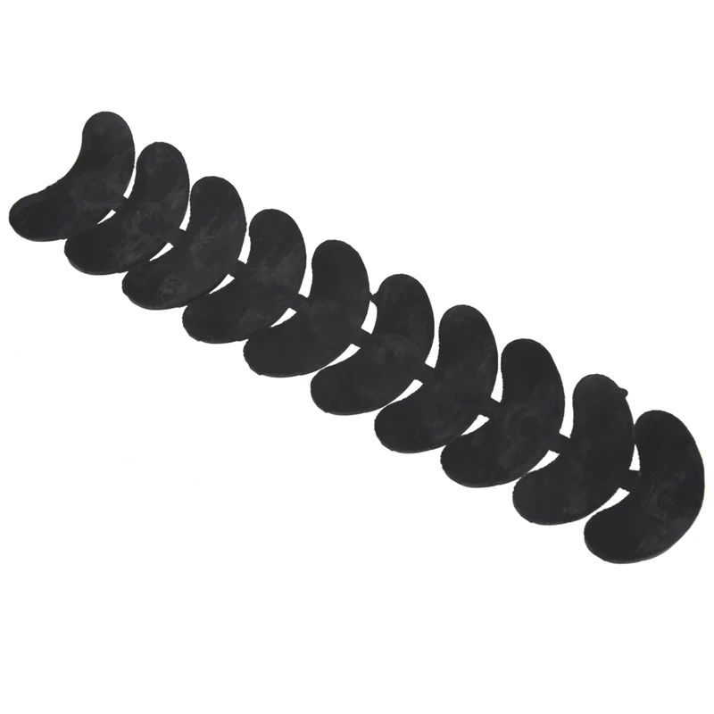 JHD-Non Slip Rubber Shoes Heels Sole Guard stickers 10Pcs Black