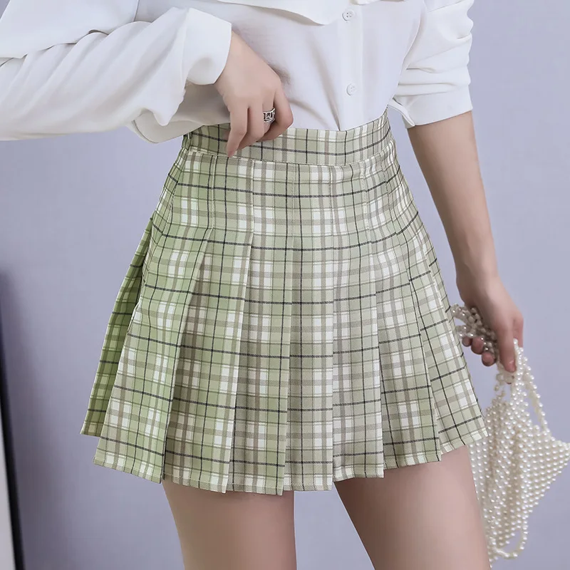 4 Colors Korea Japanese Girls Pleated Skirts Student School Uniform ...