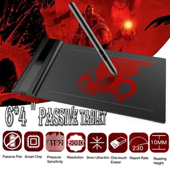 

NEW 6X4 Inch 5080LPI Resolution Drawing tablet Graphic Tablet OSU with Free Pen Digital Tablet for Beginner Kids