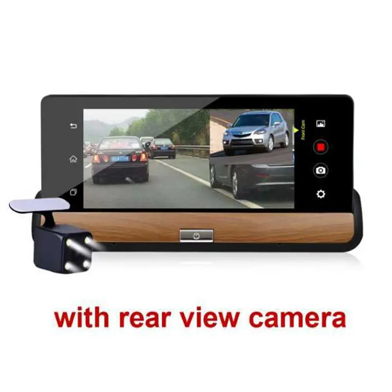 6,86 дюймов Android 3g Автомобильный видеорегистратор gps камера Dash камера Full HD 1080p видео рекордер Wifi Bluetooth регистратор двойной объектив видеорегистраторы Dashc