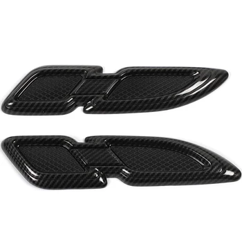 

ABS Carbon Fiber Style Hood Air Vent Cover Trim, Hood Air Outer Vent Decorative Cover for Suzuki Jimny 2019-2020
