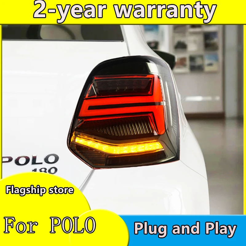Автомобильный Стайлинг задние фонари чехол для VW Polo 2011 2017 задний фонарь