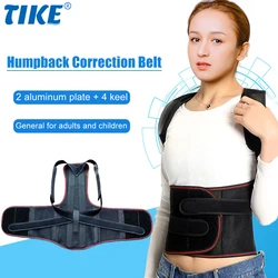 TIKE Adjustable Comfort Posture Corrector Full Back Support Brace Improve Postures Lumbar Support for Lower and Upper Back Pain