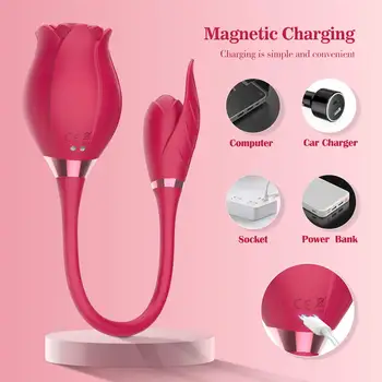 Rose Vibrators Clit Sucker for Women Powerful Clitoris Stimulator Vacuum Sucking Female Love Vibrating Egg Sex Toy for Adults 18 3