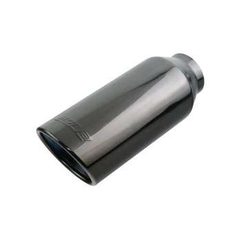 

1pcs Universal Exhaust end Pipe 3'' Inlet Stainless Steel Burned Black Car exhaust Tips