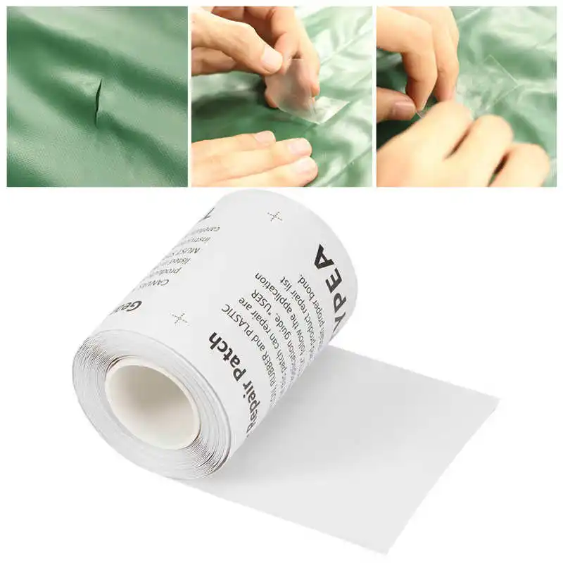 Cinta de reparación transparente de TPU impermeable, producto inflable, carpa, anillos de natación, parche de reparación