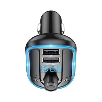 

T829S FM Transmitter 3.1A Bluetooth Auto Car Kit Dual USB Vehicle Car Charger 3.1A 1A 2 Port USB MP3 Music Player For Iphone