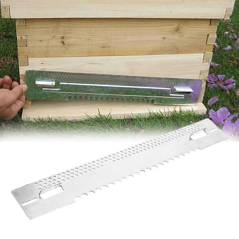 

1pcs Silver Bee Hive Mouse Guards Sliding Door Gate Breeding Beekeeping Tools