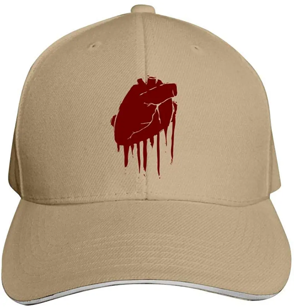 Унисекс бейсболки кровотечение Сердце Регулируемая остроконечная сэндвич шляпа
