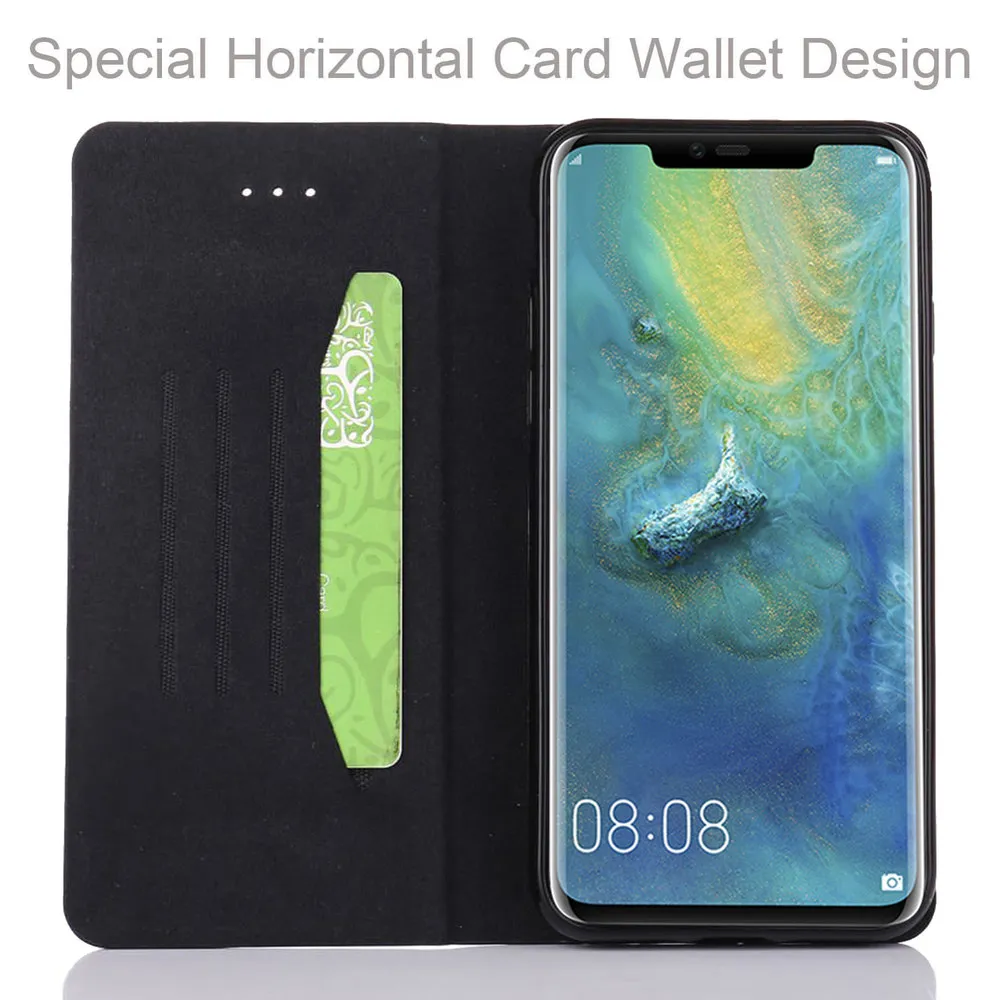 Магнитный чехол кошелек 360 для HUAWEI Mate 20 Lite кожаный с откидной подставкой P20 Pro P30 Nova