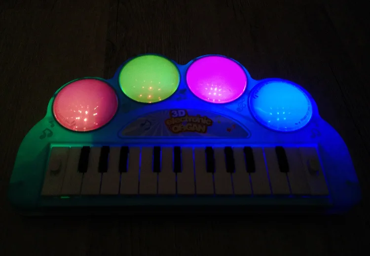 Прямая поставка, 3D красочный светильник, музыкальная электронная клавиатура, многофункциональная песня, демонстрация раннего образования, светильник EN 9015/17
