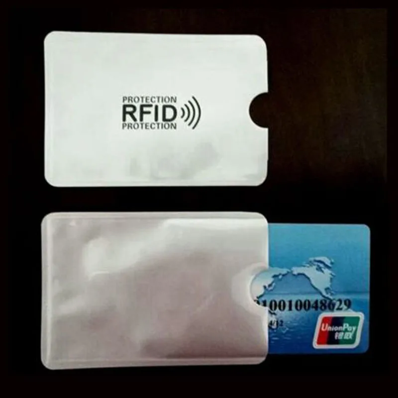 500 шт. анти RFID кошелек блокирующий рукав считыватель блокировка держатель для