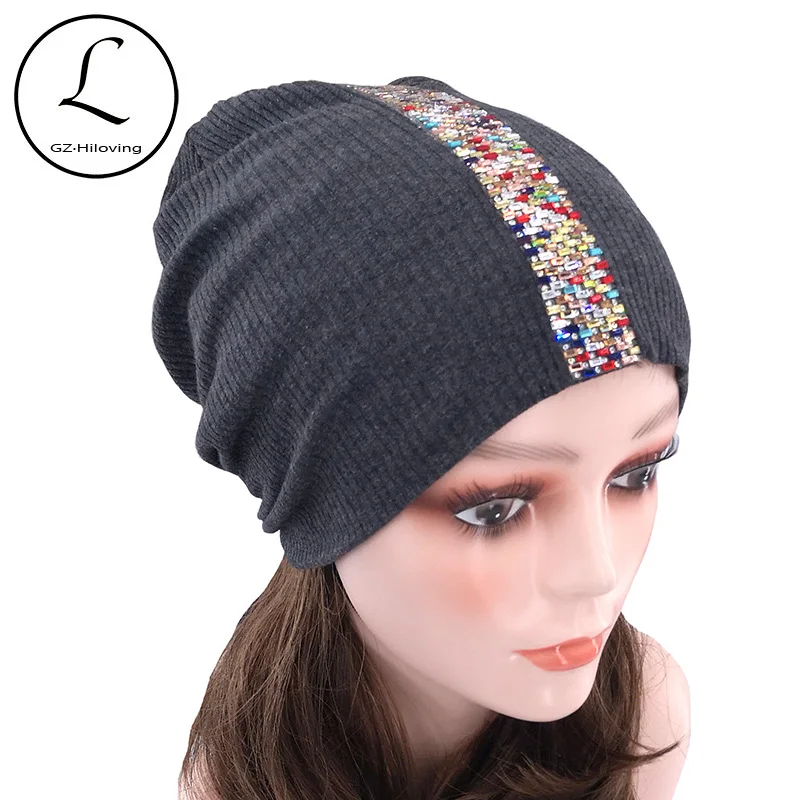 ladies knitted beanie hats