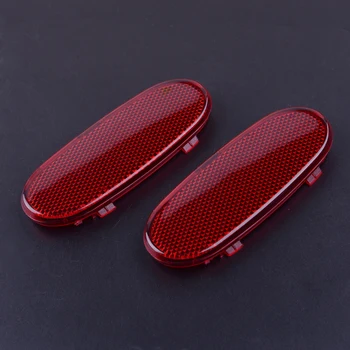 

beler 2PCS Red Plastic Car Interior Styling Front Door Panel Trim Reflector 5179299AA Fit For Dodge Ram 1500 2500 3500 Durango