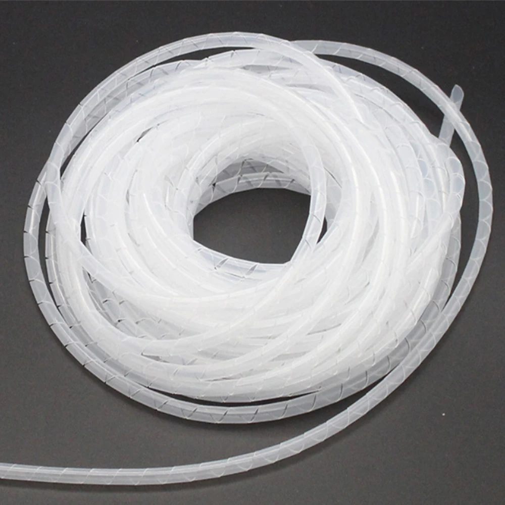6mm Chrome Spiral Cable Wrap//Wire Tidy