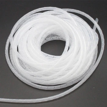 

Spiral wrapping band 6mm 30m/roll Hose protection wire case management fixed bundle of wire Protection Wire Winding pipe tube