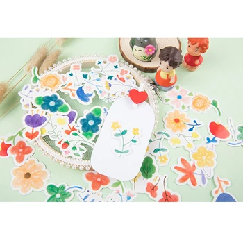 

30packs Countryside Flower stickers scrapbooking Colorful Decoration Sticker DIY Diary Letter Paper Sticky